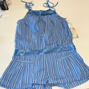 Blue Stripped Romper